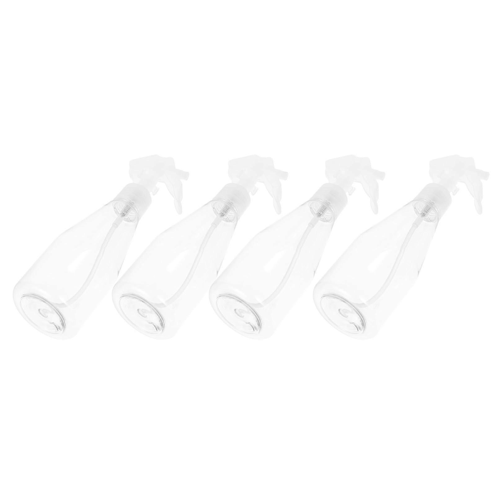 4Pcs Travel Spray Bottles Transparent Plastic Refillable Perfume Atomizers LeakProof Mini Size
