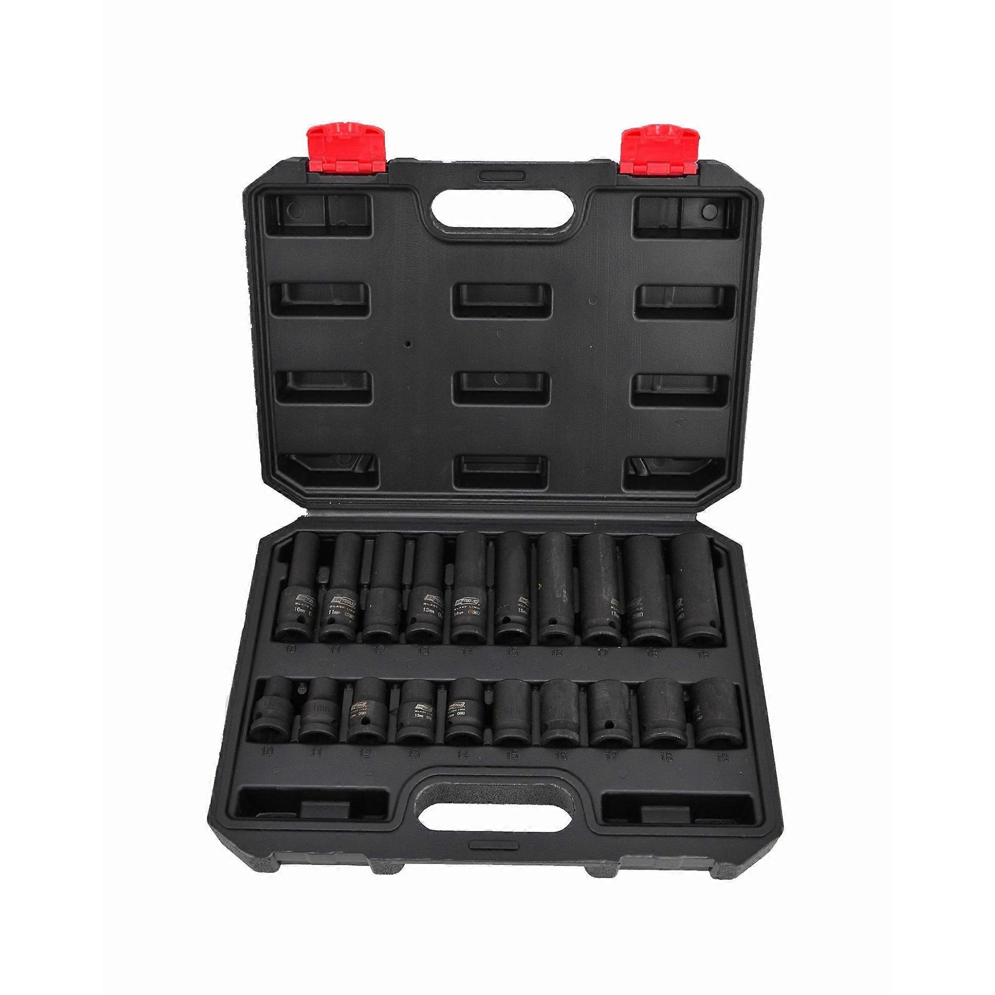 AW Tools 1/2 Black Line Socket Adapter Set (verpakking van 20)