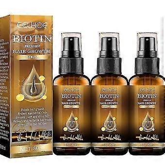 3x Biotin Hair Growth Spray Anti Hair Loss Fast Regrowth Scalp Treatment Hair Regrowth Serum