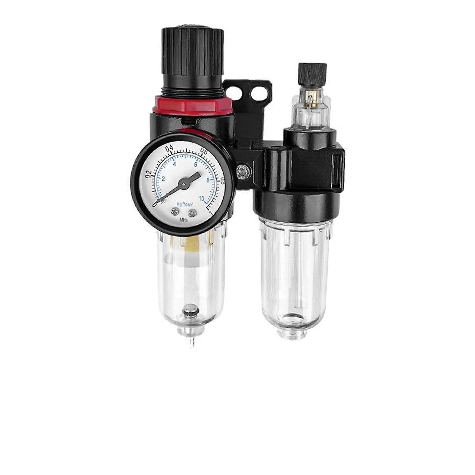 Air Compressor Filter Regulator with Drain AR2000 6mm, Pneumatic OilWater Separator for Air Tools