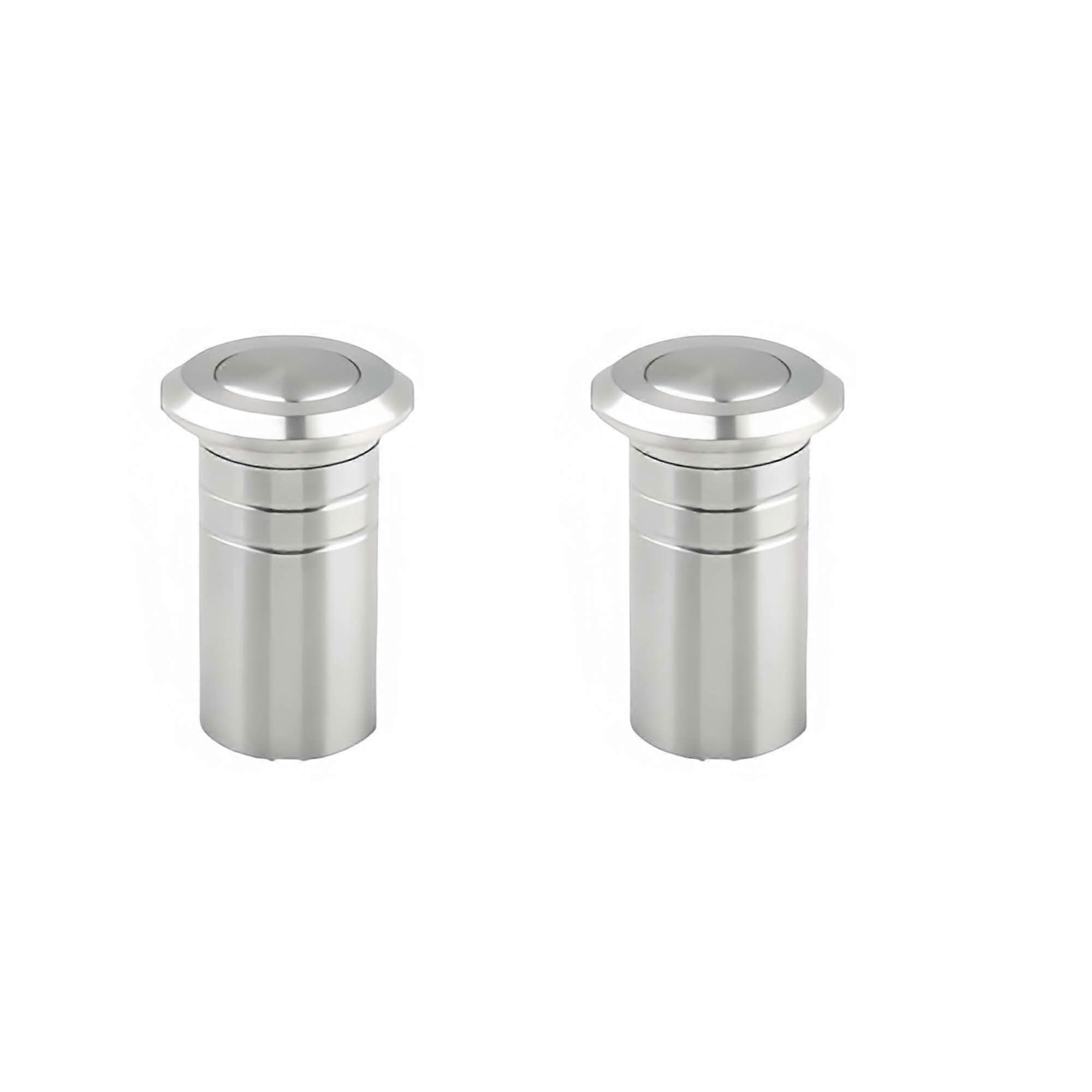 2 Pack Door Latch Dust Plug SUS304 Stainless Steel Flush Bolt Protector Enhanced Security Brushed Finish