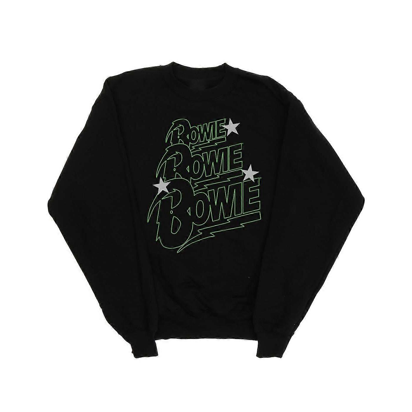 David Bowie Piger Flere Neon Logo Sweatshirt