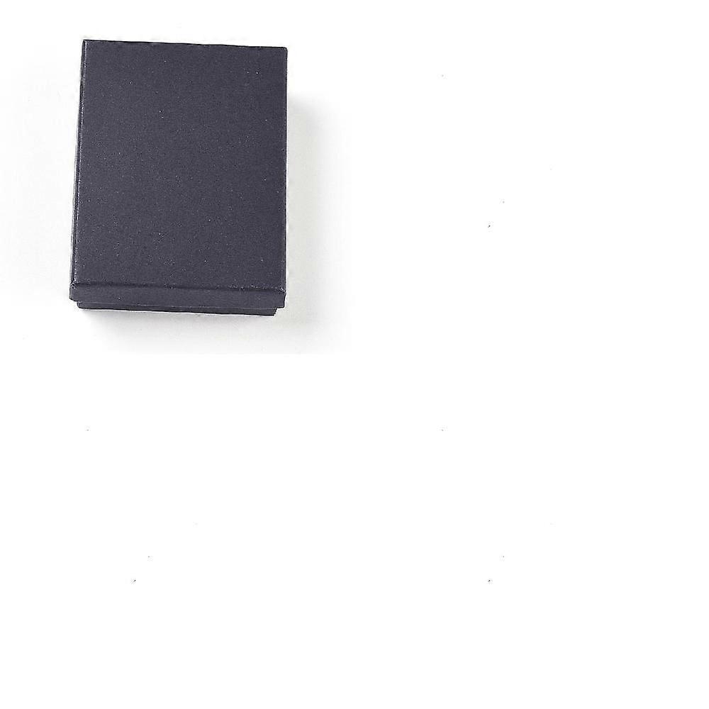 6pcs Cardboard Jewelry set boxes with Sponge inside Rectangle Black 9.1x6.9x3.15cm