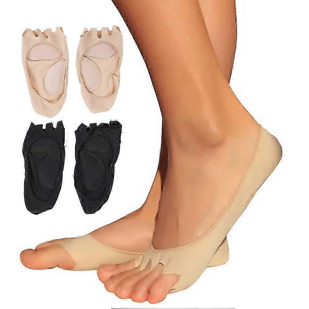 Toe Separator Socks Open Toe with Arch Support Compression for Foot Pain Relief and Yoga