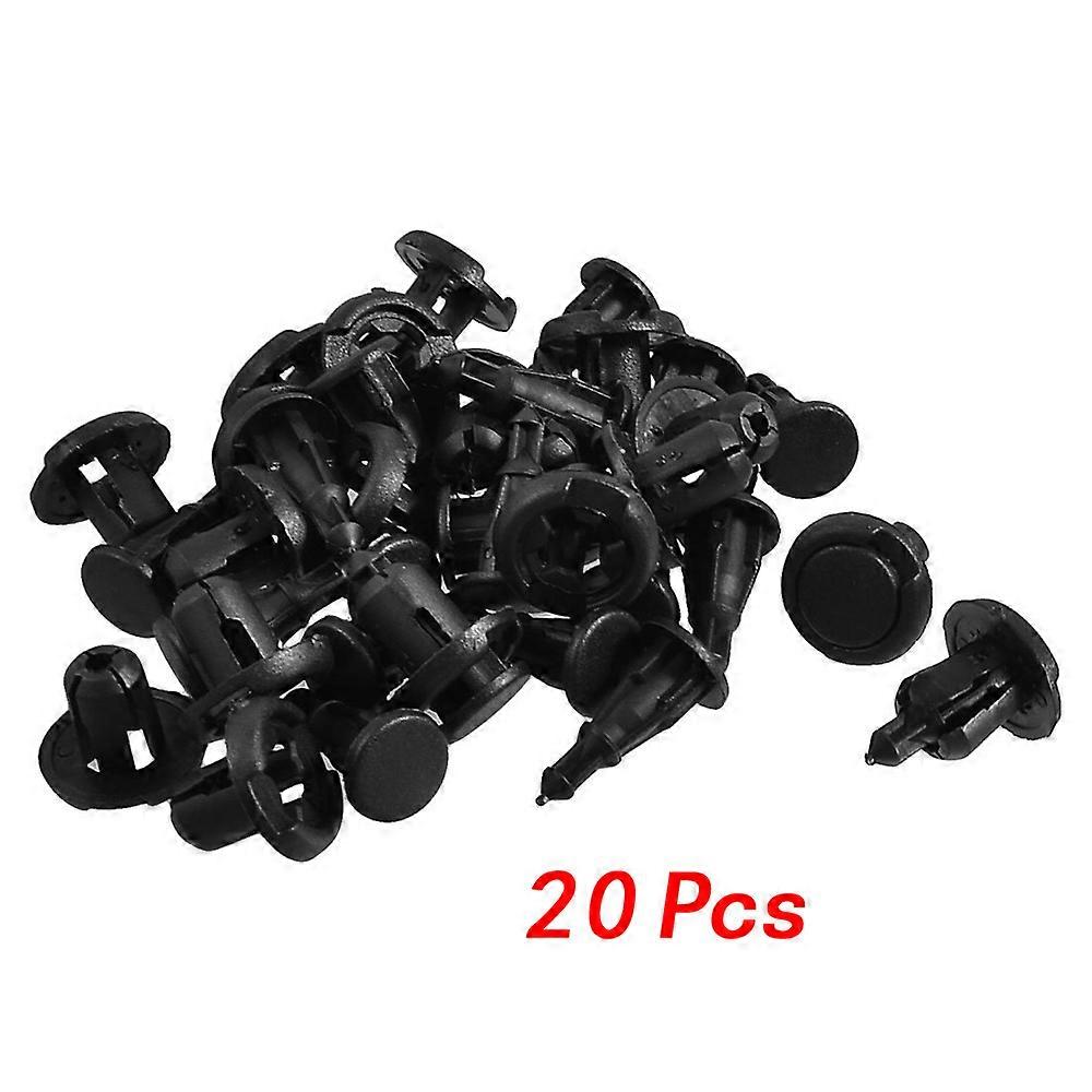 20 Pcs 10mm Hole Plastic Rivets Fastener Fender Bumper Push Clips 