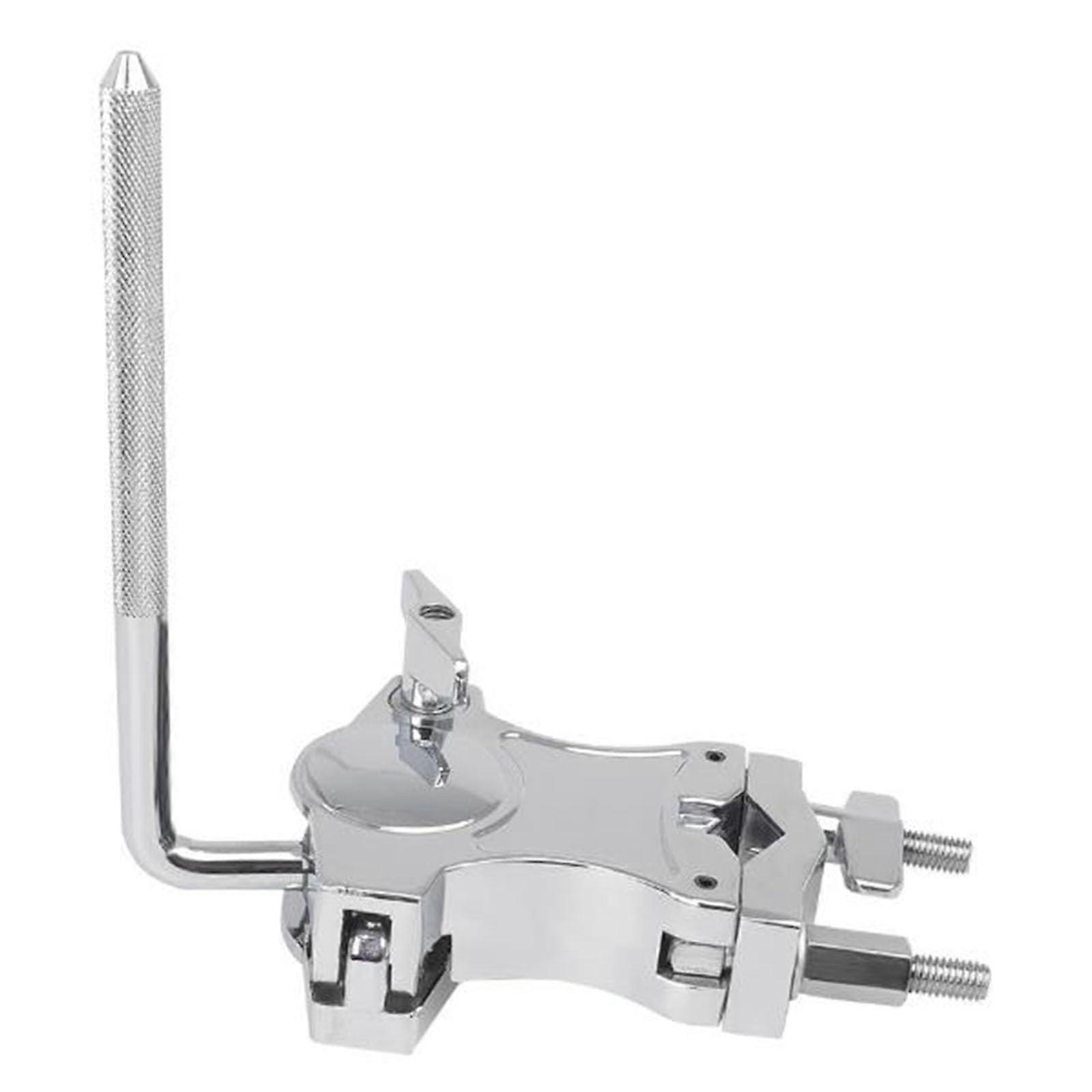 Adjustable Cowbell Clamp with LRod Holder for Drum Set, Secure VibrationResistant Mounting Bracket