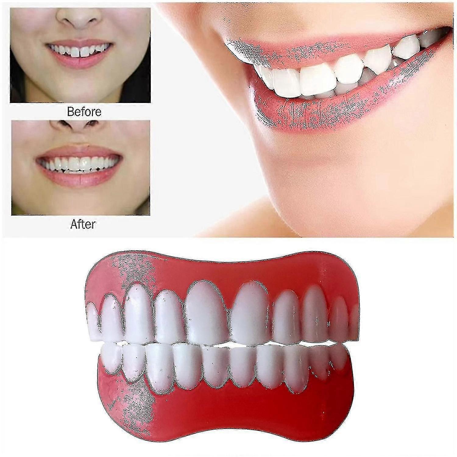 Makeup Dentures Artificial Cosmetic Teeth Covering False Veneers Tooth Set
