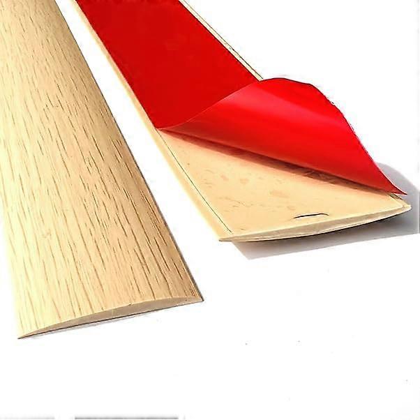 40mm Maple Floor Transition Strip Self Adhesive PVC Threshold Divider Seamless Gap Cover