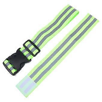 Cinturón de seguridad elástico reflectante para deporte con 2 correas ajustables para los brazos.