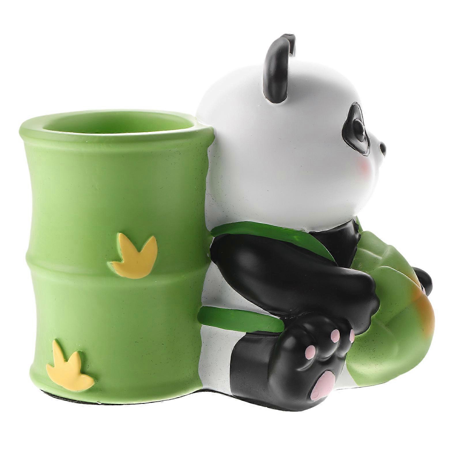 Panda Nail Organizer Box Storage for Nail Drill Bits Cute Resin Holder