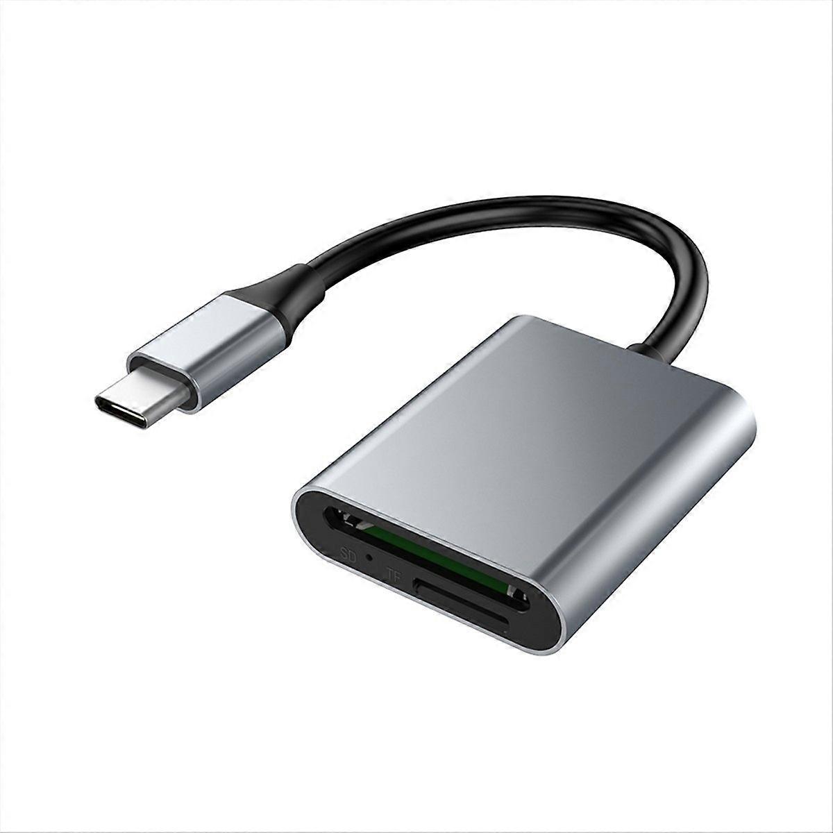 CR345 Laptop Accessories Type-C 2-in-1 Card Reader