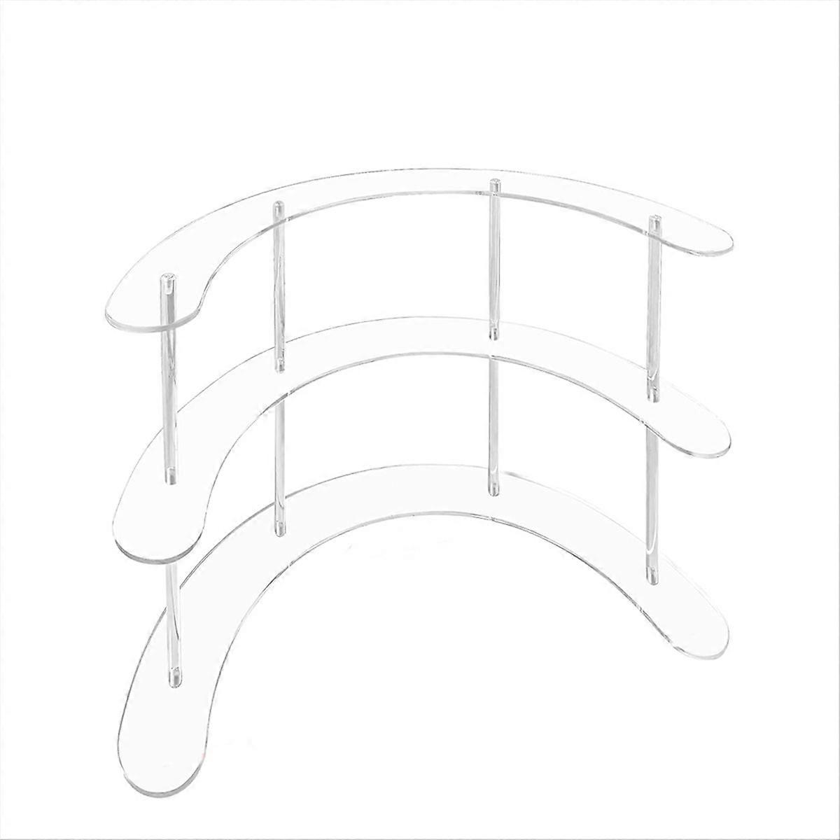 Transparent Removable Acrylic Display Stand Rack Kit 3 Layers
