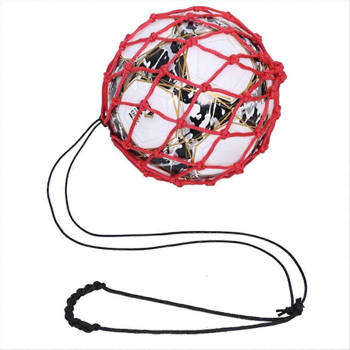 Red Football ball net bag, bold encryption + elastic rope
