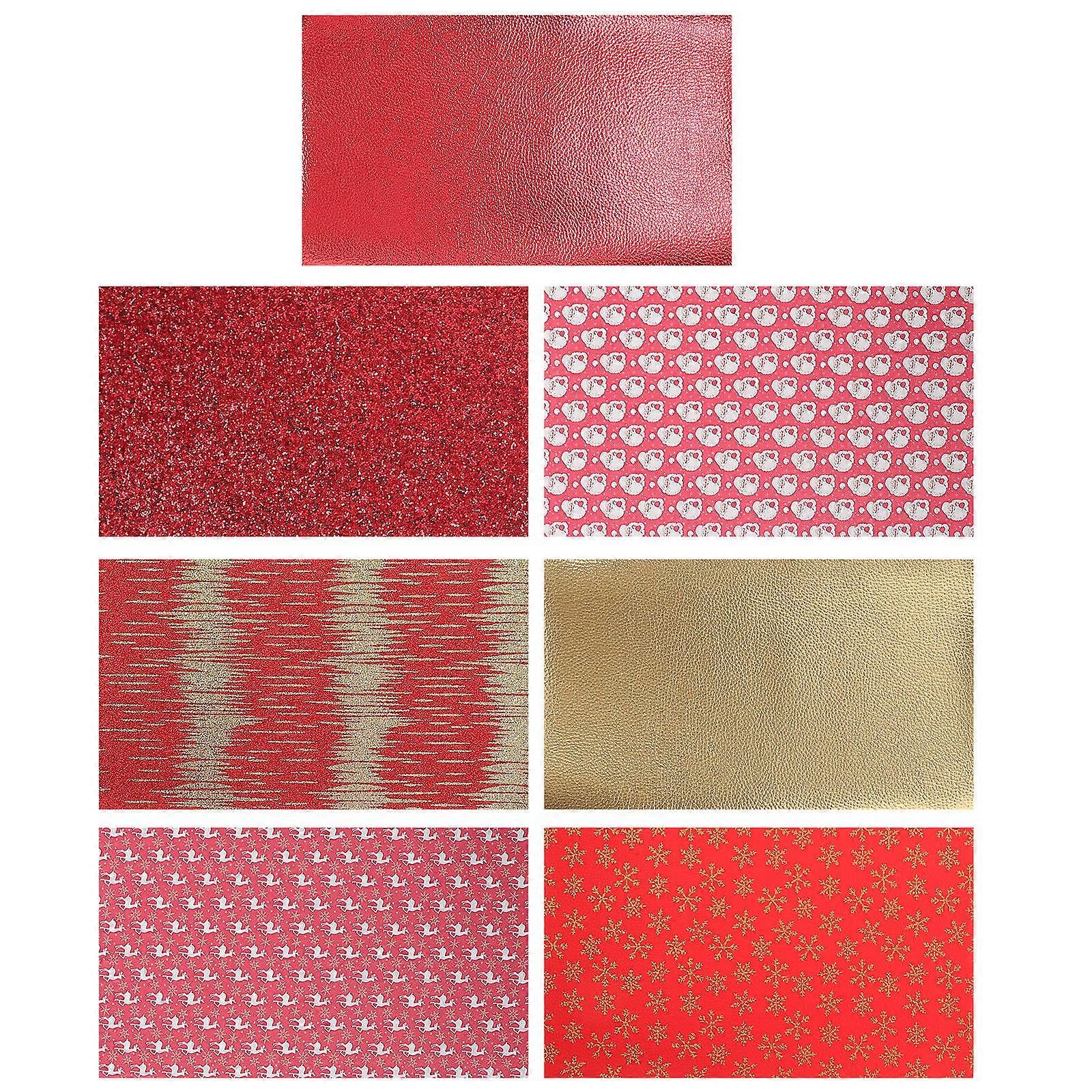 Christmas Sheet Fabric for DIY Craft 7Pcs Assorted Set