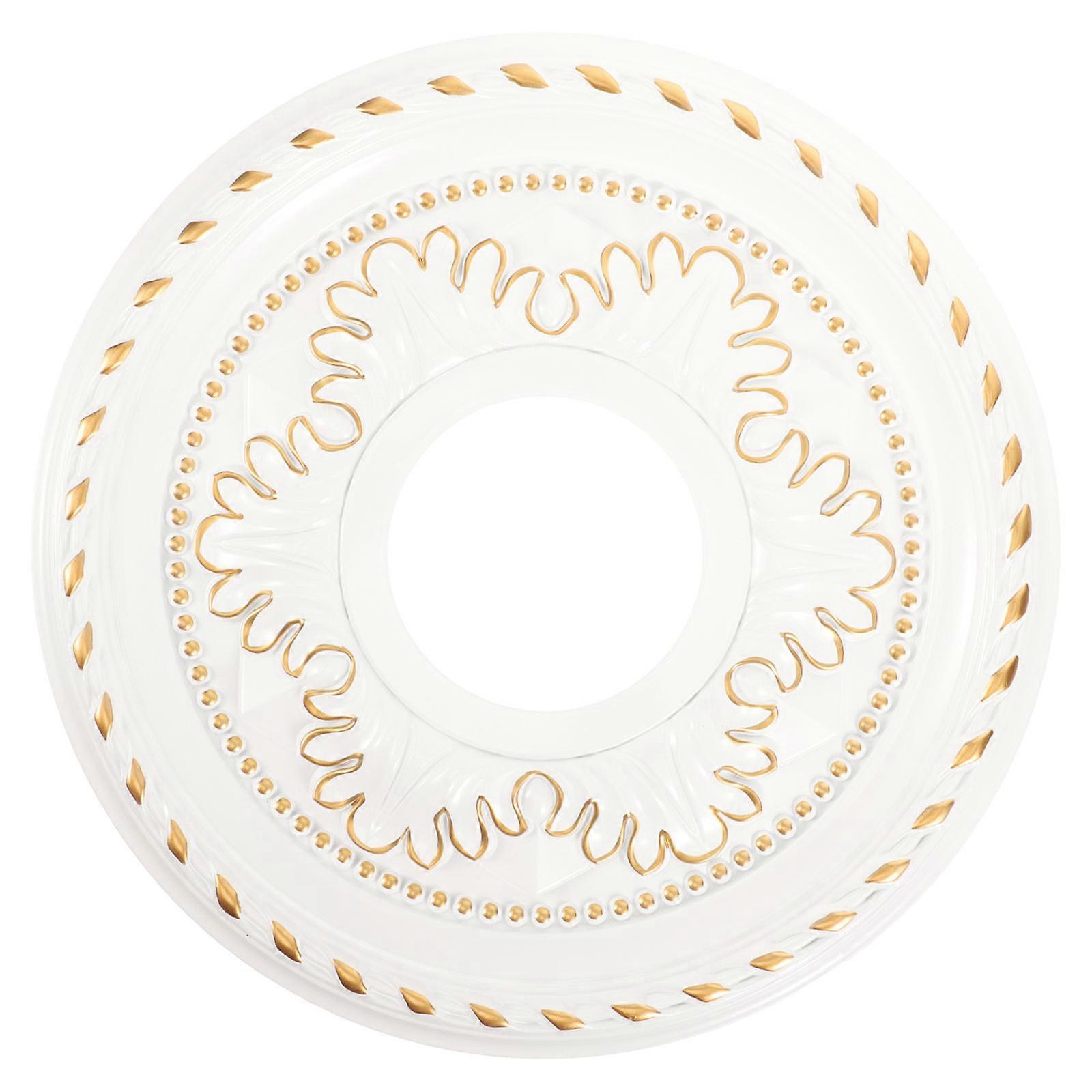 French Style Ceiling Medallion for Home Lighting Assorted Color PU PVC
