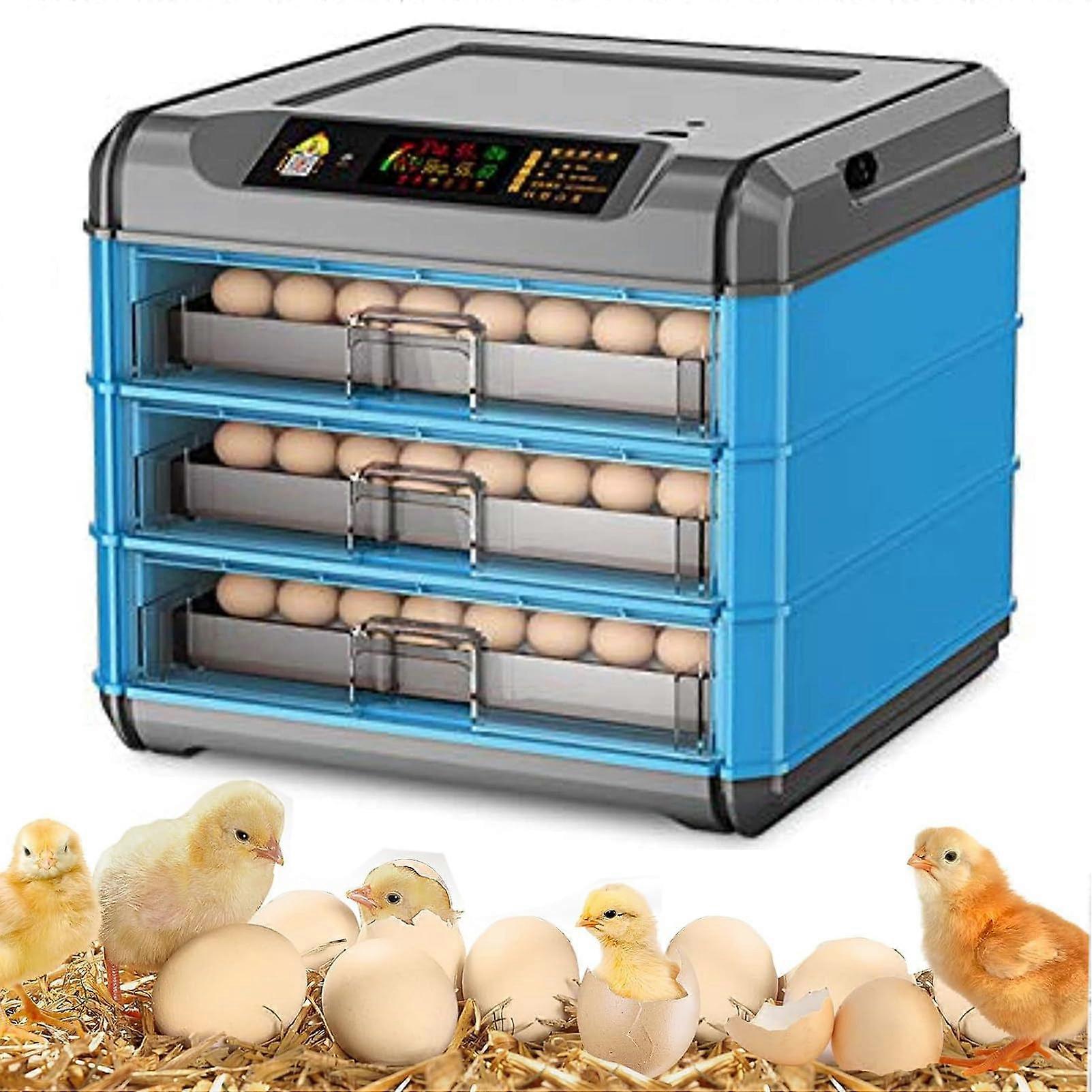 192 Egg Incubator with Automatic Temperature Control for Chickens Ducks Quail Large Capacity