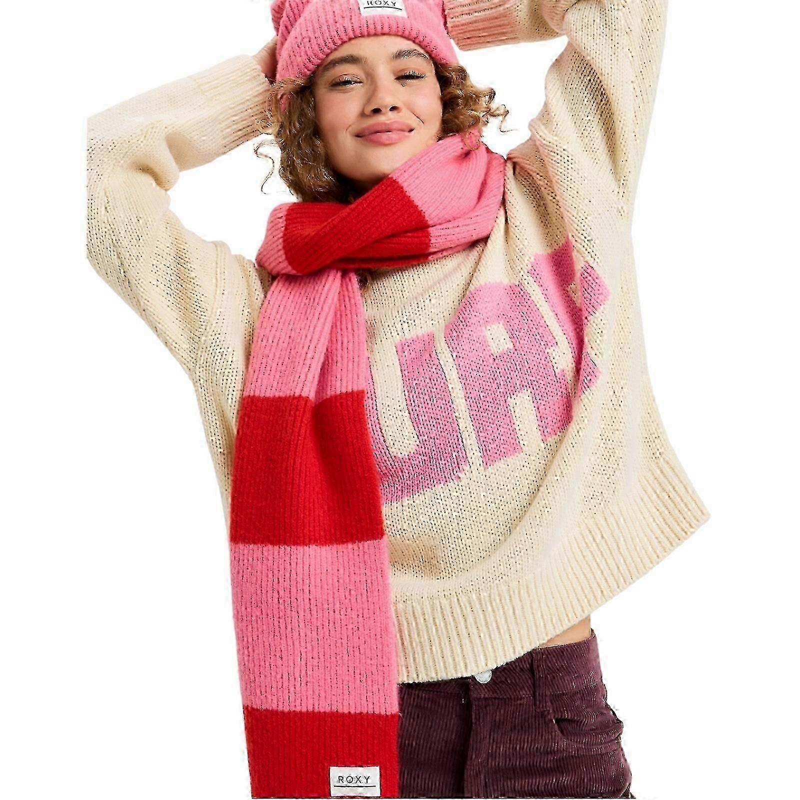 Dame Forever Winter Striped Varmt Skjerf