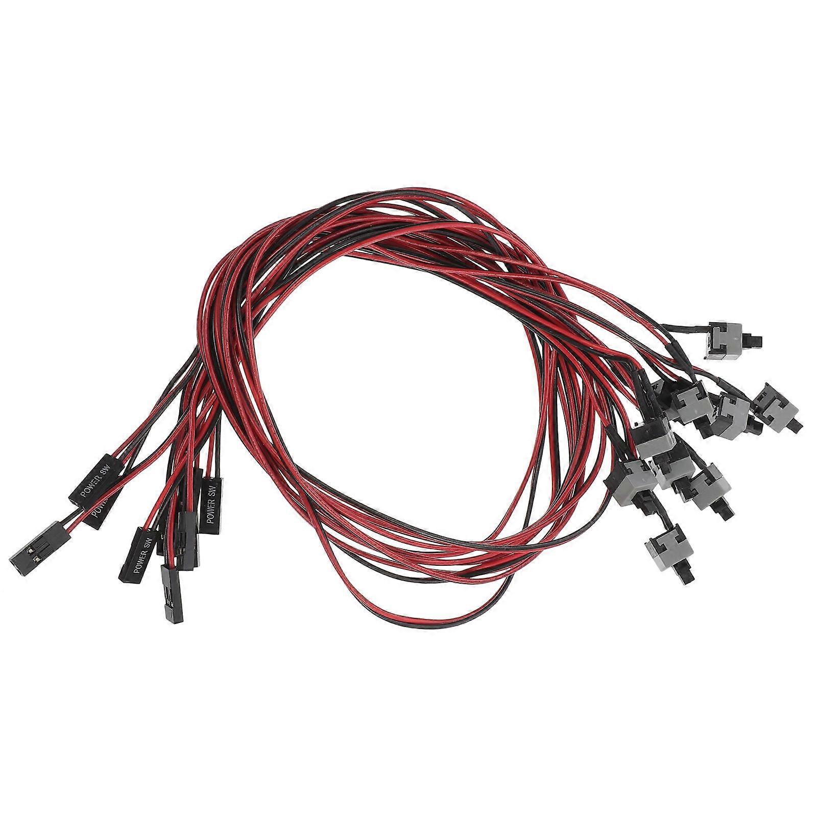 Atx Computer Power Cable on Off Restart Button Desktop 20Pcs Accessory