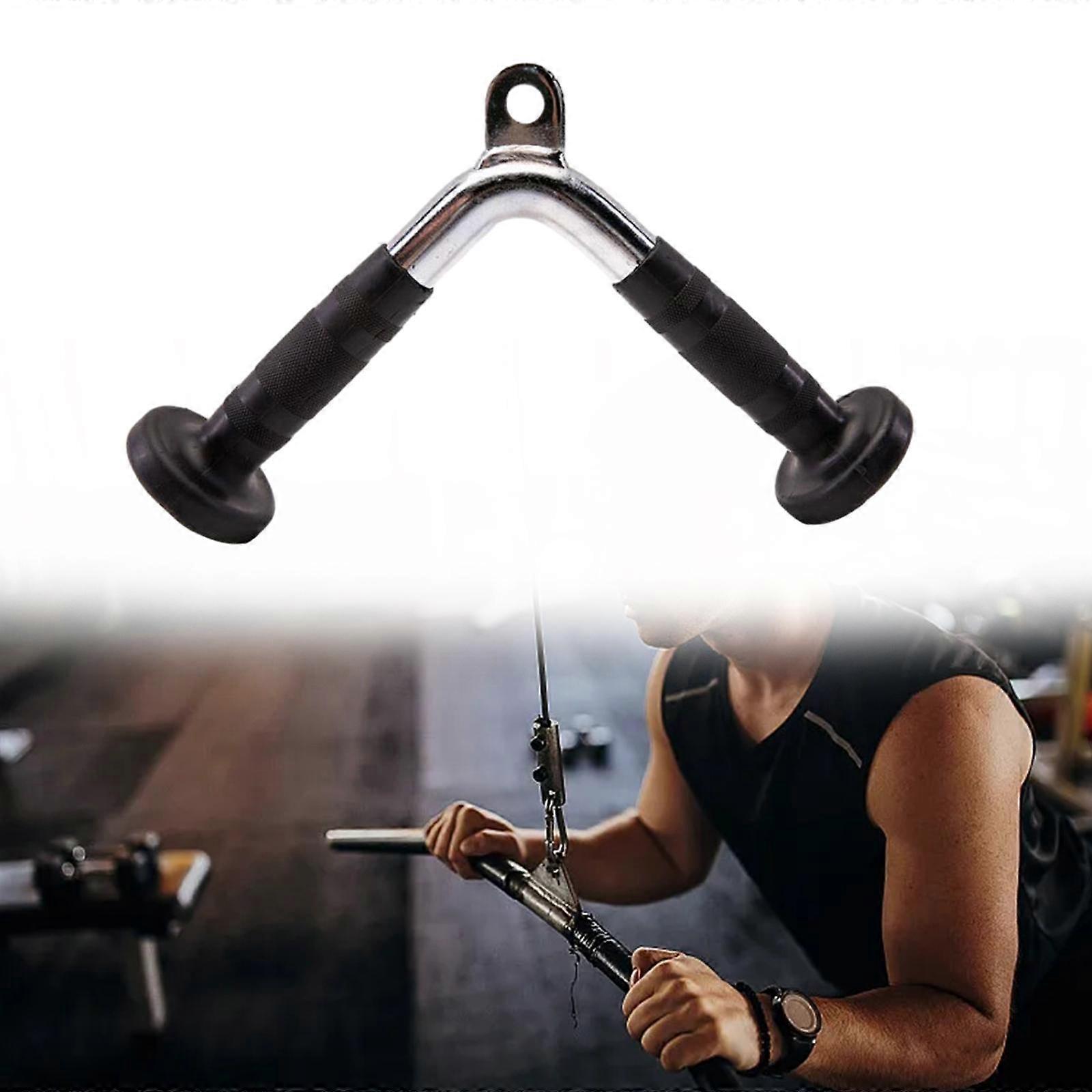 Triceps Pushdown Bar Weight Machine Attachmentscompatible with All Cable Machine Systems, V