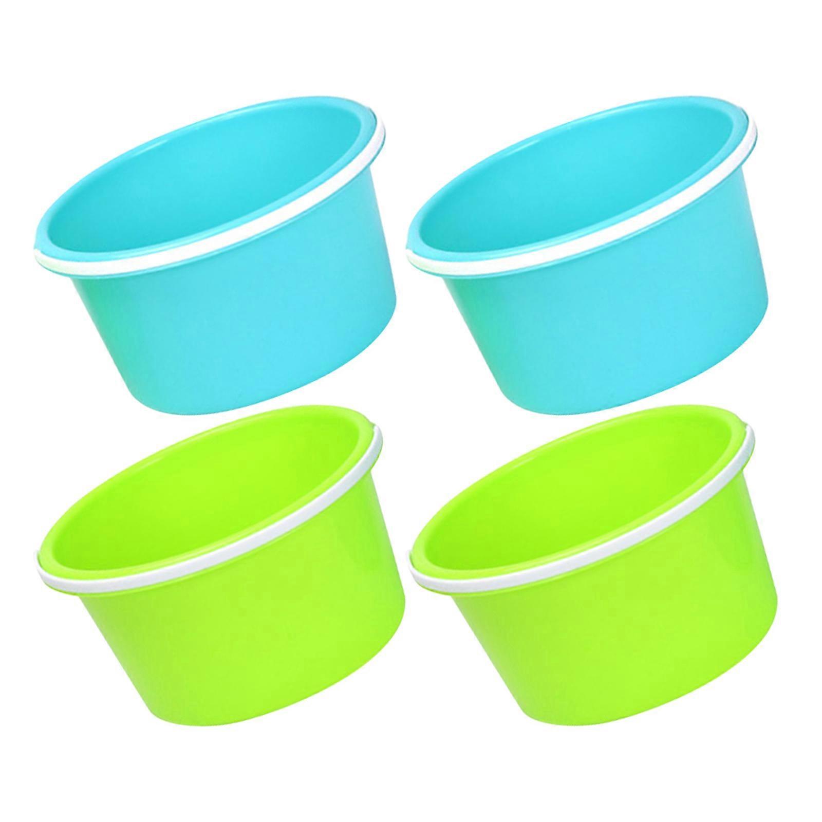 Sand Bucket Plastic Beach Pail for Storage Use 4Pcs Assorted