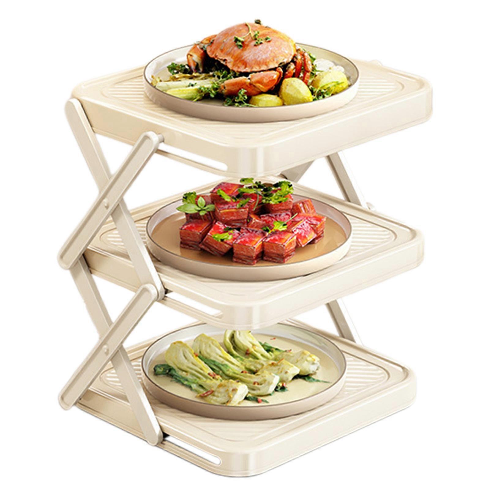 3-Tier Storage Tray Elegant, functional practical for Kitchen Use