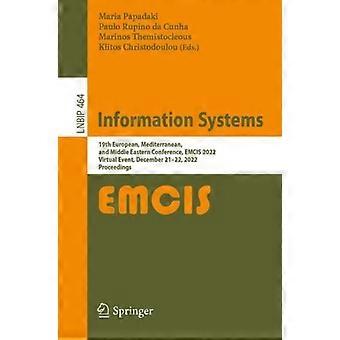 Information Systems 19th European Mediterranean And Middle Eastern Confere - Springer Nature B.V - Paperback - en Book