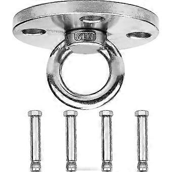 Ganci per altalena resistenti, accessori per altalene in acciaio inossidabile, staffa di montaggio a parete/soffitto girevole a 360° con vite, modello 500sy02, edizione 0512
