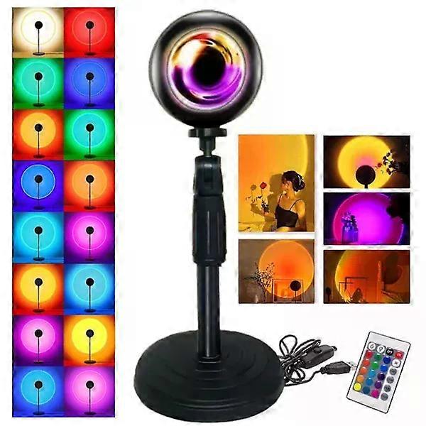 Sunset Lamp - Mood Lighting with Remote Control black