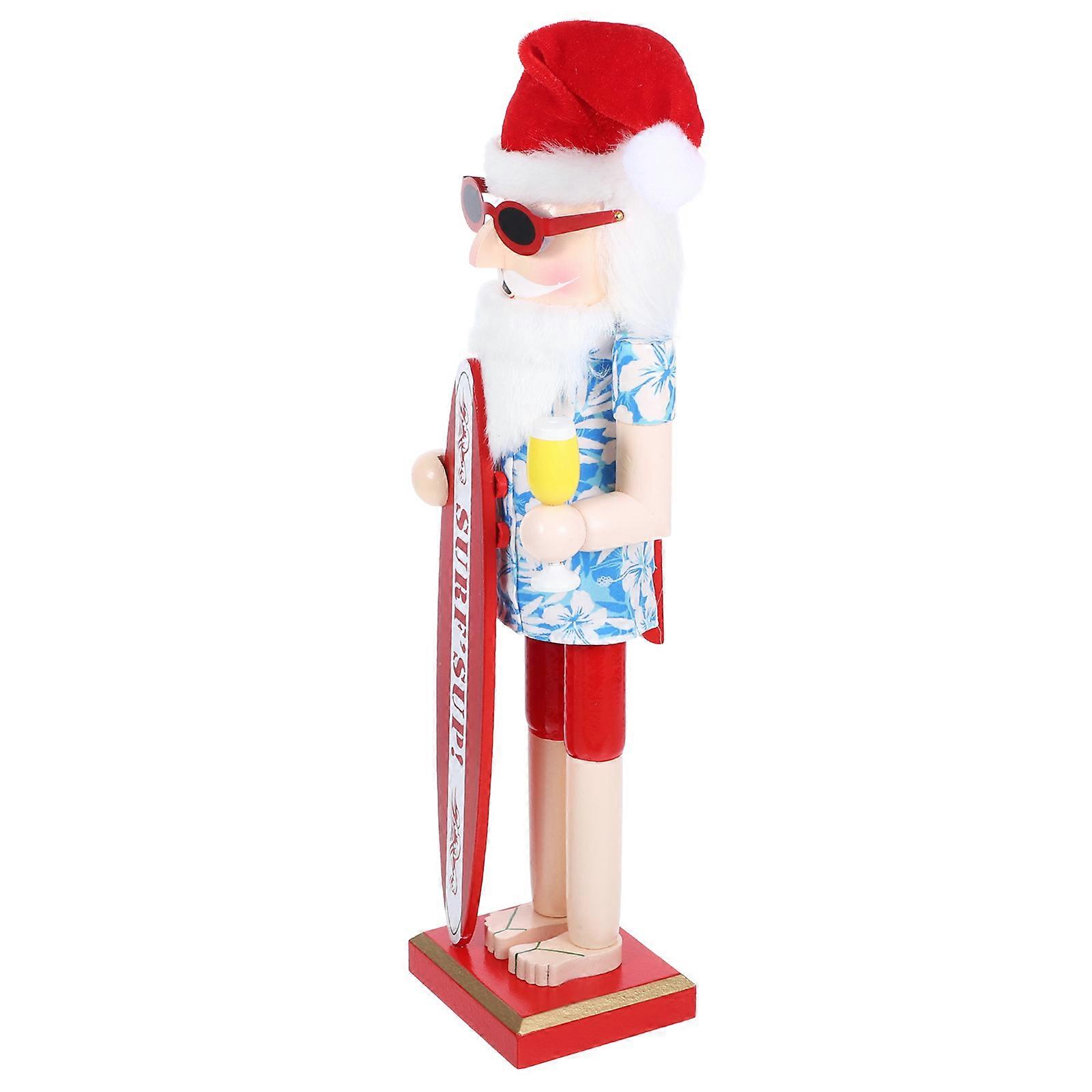 Beach Nutcracker Wooden Nutcracker for Decoration with Multi Color