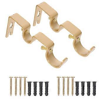 2 Sets von Wand Halterung Vorhang Stange Halterung Halter Wand Vorhang Pole Handtuch Rack Halter