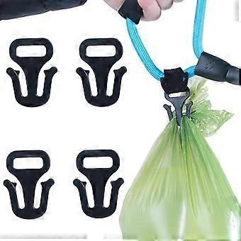 4PCS Dog  - Poop Bag Holder for Leash - Dog Waste Bag Holder for Hand Free Walking, Durable Doggy waste Bag Carrier, Easy Use Dog bag Carrier for Leas