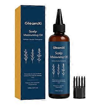 Hydraterende hoofdhuidolie met rozemarijn en jojoba voor haargroei, verdikking en versterking, verrijkte formule met biotine, geschikt voor alle haartypes, 100 ml