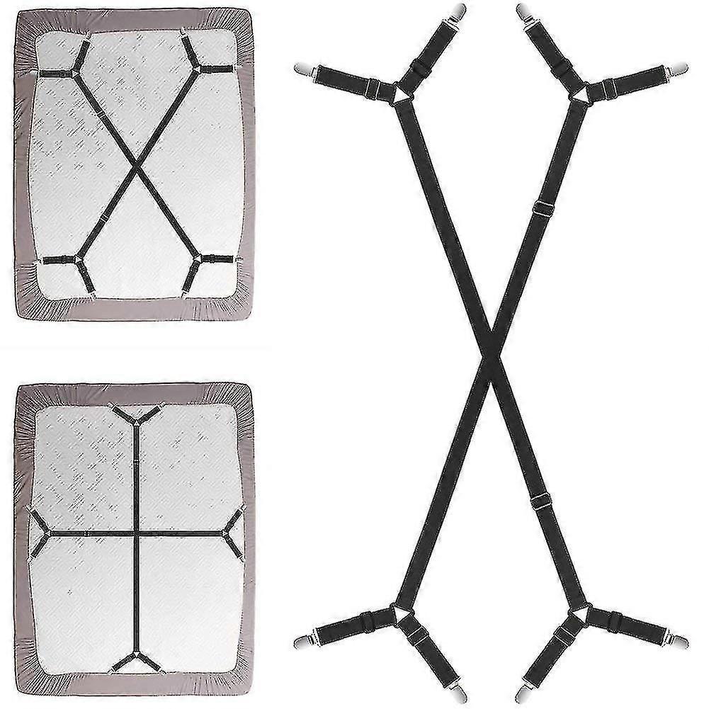 Adjustable Crisscross Bed Sheet Fasteners Straps