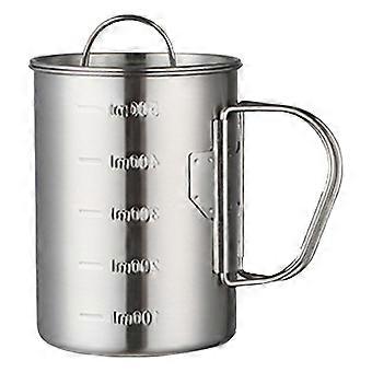 Foldable Camping Cups,Stainless Steel Camping Cup Camping Cupwith Lid Camping Cup Exceptional Craftsmanship