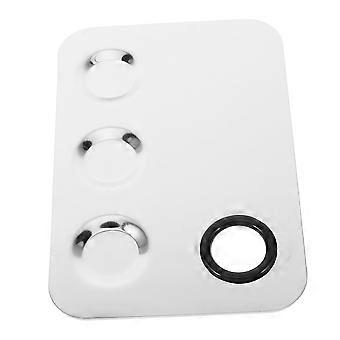 Makeup Mixing Palette - Durable Stainless Steel with 3 Compartments for Organized Color Mixing