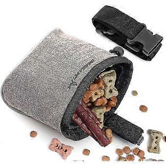 Dog Treat Bag With Adjustable Waistband Builtin Waste Bag Dispenser