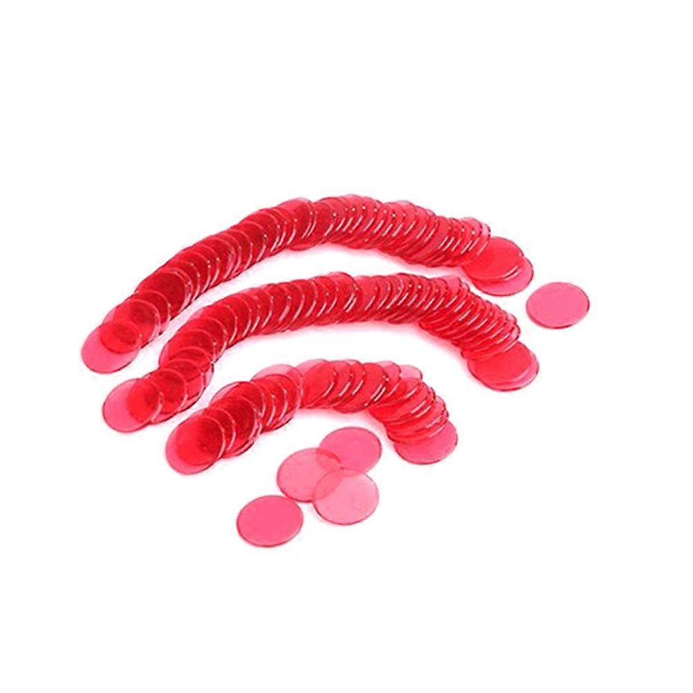 Chips Plastic Markers for Game Use 80Pcs Red Counting Counters