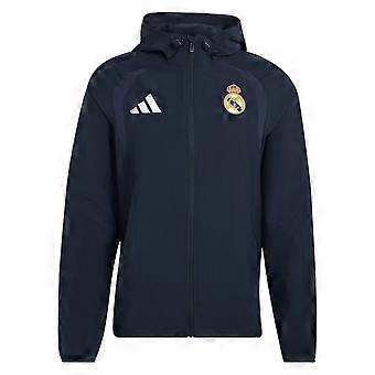 2026-2027 Real Madrid Tiro Travel Full Zip Windbreaker (Navy)