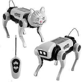DIY Mechanischer Roboter Hund und Katze Kit Fernbedienung Laufspielzeug STEM Educational Assembly Set mit Fernbedienung