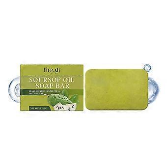 Soursop Oil Soap Bar - Premium Natural Guanabana Cleanser for Hydrating & Soothing Sensitive Skin on Face & Body