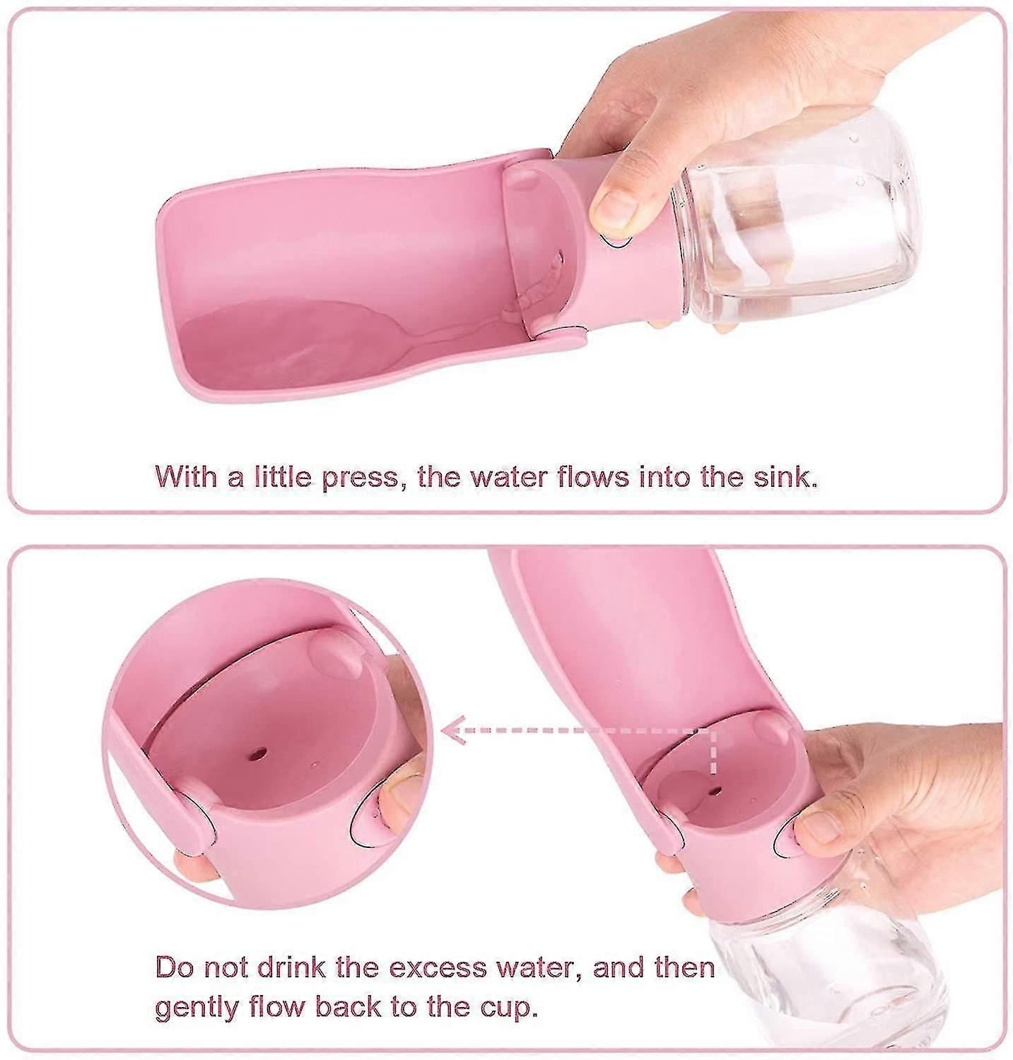 Foldable Dog Water Bottle, Portable Dog Water Dispenser, Leak Proof Dog Travel Water Bottle, Pet Water Bottle
