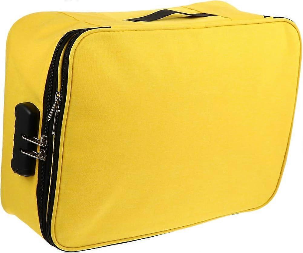 Large Document Holder in Cationic Fabric with Multifunctional Card Loc