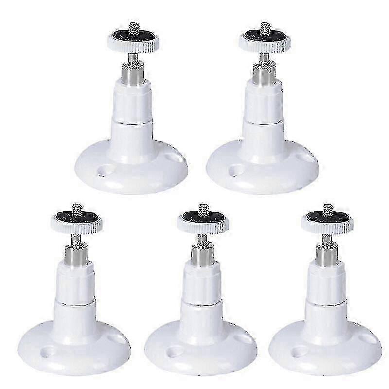 5 Pcs Wall Mount Bracket for Ring Stick Up Cam Wired/Battery HD Security Camera, White