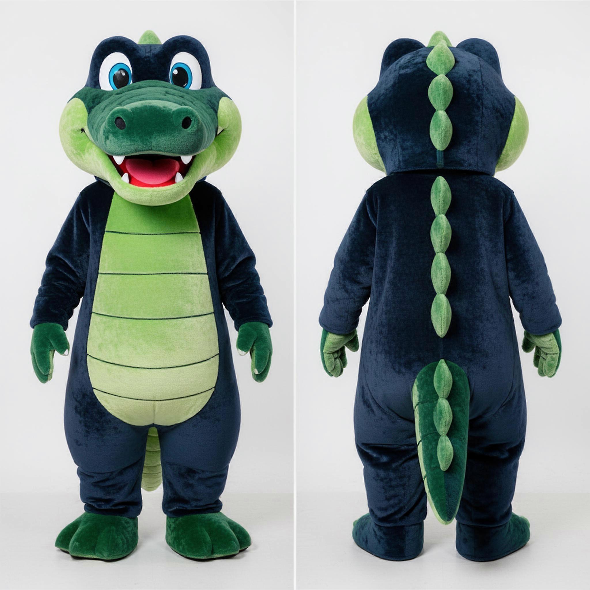 MASTICOT Navy Velvety Crocodile Mascot