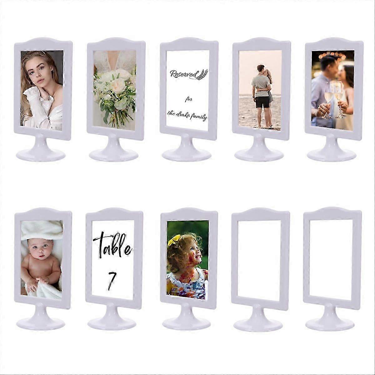 Double Sided Standing Picture Frames 2 Side Pedestal Picture Frames