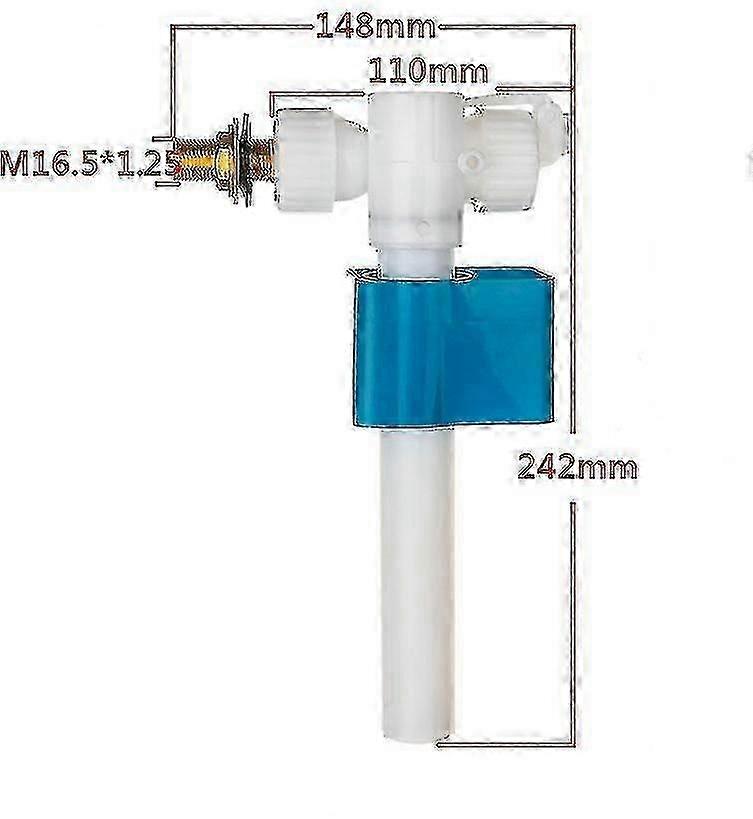 Anti-Siphon Side-Fed WC Float Valve