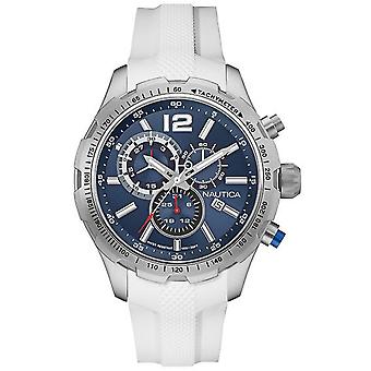 Nautica NST-30 Quartz analog man Watch med NAI15511G gummi armbånd