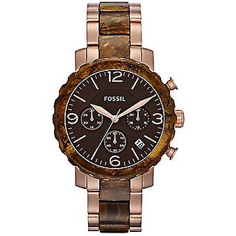 Fossil Natalie Quartz Analog Woman Watch with Stainless Steel Bracelet Gold Plated JR1385