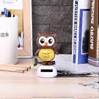 Dansende cartoonfiguur op zonne-energie