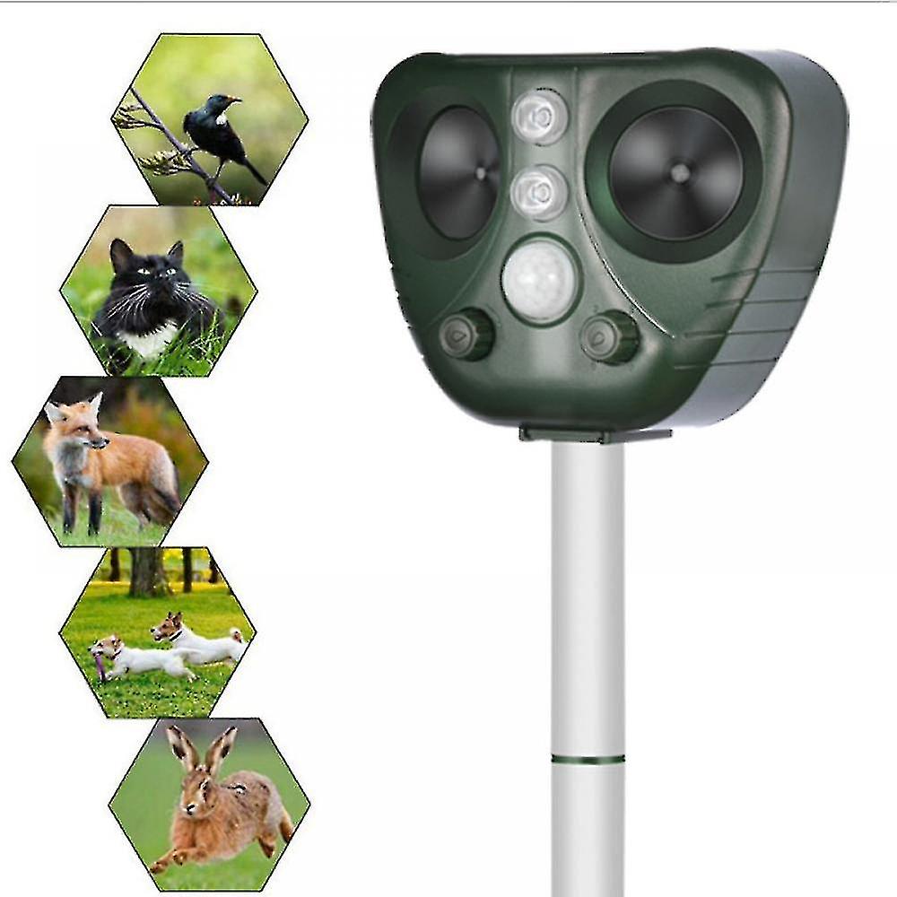 Ultrasonic Cat Repeller Dog Repeller Solar Charged Usb Charging Prevent Dogs And Cats